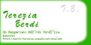 terezia berdi business card